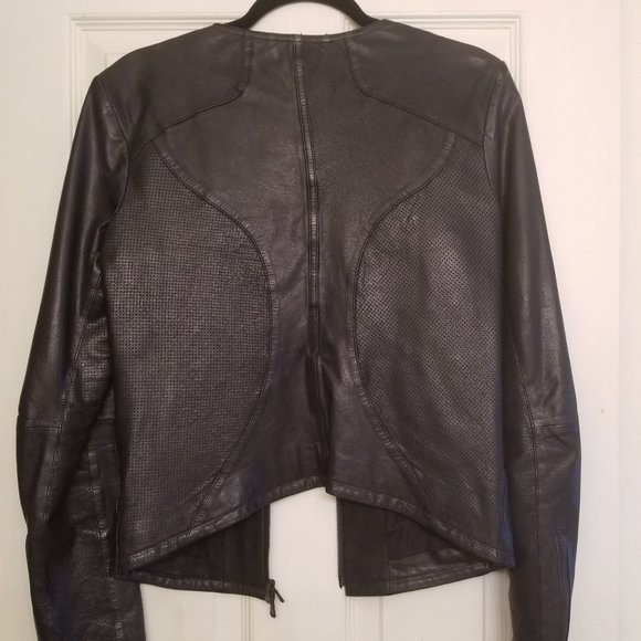 Diesel Black Gold Leather Jacket - Orig. Tags Incl - Picture 2 of 10